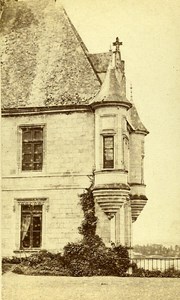 Castle Facade 41000 Chaumont France Old CDV Photo 1870
