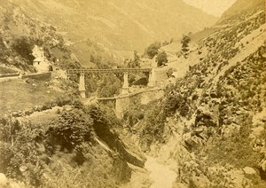 Sera Bridge 65120 Gavarnie France Old CDV Photo 1870