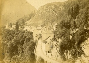 Saint Sauveur near the Rocks 65120 Gavarnie France Old CDV Photo 1870