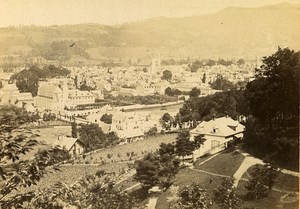 General View 65200 Bagneres de Bigorre France Old CDV Photo 1870