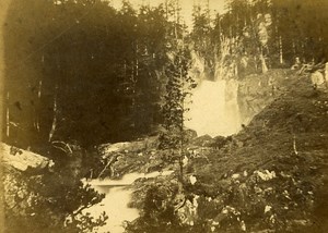 Bousse Falls 65110 Cauterets France Old CDV Photo 1870