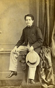 Man Fashion London United Kingdom Old CDV Caldesi Photo 1870