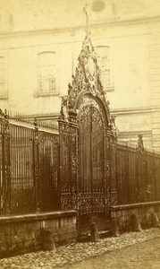 France Troyes Hospital railing Old Lancelot CDV Photo 1880
