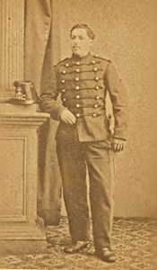 Brest France Military Uniform Old CDV Photo 1880'