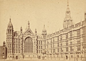 Parliament House London England old LSC CDV Photo 1870