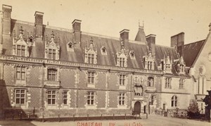 France old CDV Photo 1880 Blois Castle Oriental Facade