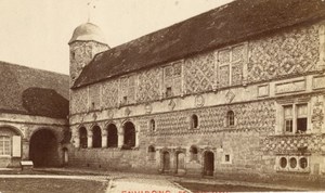 France old CDV Photo 1880 Varengeville Old Farm XVII