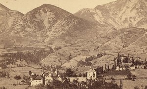 Fallavoux Panorama Isere Old CDV Photo 1870