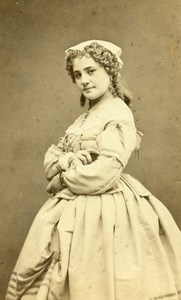 France Paris Theater Actress Miss Lacroix old CDV Photo Lege & Bergeron 1870