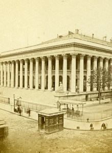 France Paris Stock Exchange Second Empire Old CDV Photo 1865