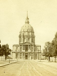 France Paris Dome des Invalides Second Empire Old CDV Photo 1865