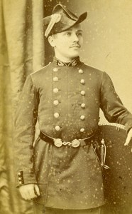 France Paris Military Soldier Old CDV Photo Tourtin 1880