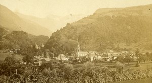 France Allevard Panorama Old CDV Photo 1870