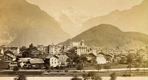 Switzerland Interlaken & Jungfrau Old CDV Photo Charnaux 1870