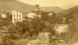 France Village Hotel Restaurant de la Grotte Old CDV Photo 1870