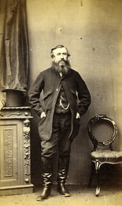 United Kingdom Belfast Man Victorian Fashion Old CDV Photo Magill 1870