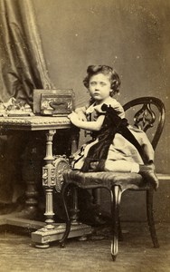 United Kingdom Halifax Children Victorian Fashion Old CDV Photo Gregson 1870