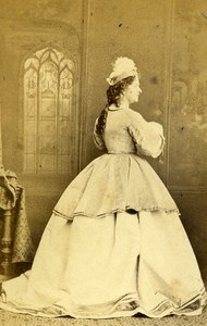 English Theater London Carlotta Leclercq Old CDV Photo Southwell 1865
