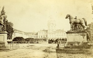 Germany Berlin Charlottenburg Palace Park Old CDV Photo 1865