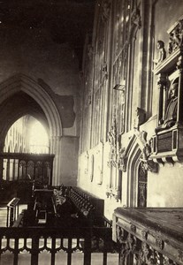 United Kingdom Stratford on Avon Church of the Holy Trinity Old CDV Photo 1865