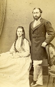 British Royal Family Edward Prince of Wales Alexandra Old CDV Photo Russell 1868
