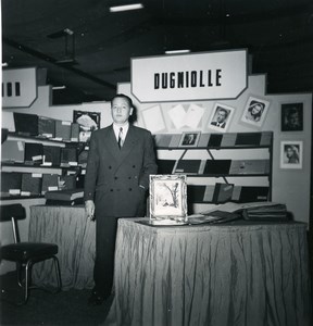 France Paris Photo Cine Sound Fair Booth of Dugniolle Old Amateur Snapshot 1951