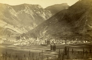 France Pyrenees Bourg d'Aste near Bagnere de Bigorre Old Sajous CDV Photo 1872