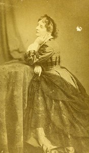 France Paris Theater Actress Virginie Dejazet Theatre Old CDV Photo 1860's