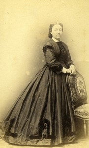 France Paris Woman Second Empire Fashion Old CDV Photo Penabert 1860's