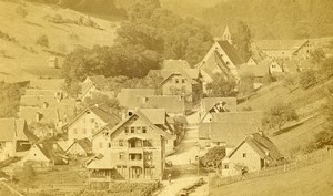 Germany Bad Teinach Panorama Old CDV Photo Reichen 1870's