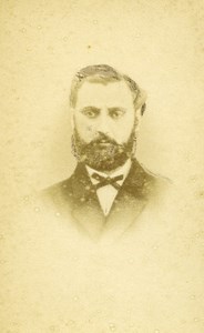 France Rouen Portrait Man Beard Old Photo CDV Tourtin 1870'