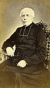 France Orbec Religion Priest Old Photo CDV Turpin 1870'