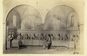 Italy Firenze Ghirlandaio Cenacolo The Last Supper Old CDV Photo Hautmann 1860