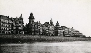 Belgium Oostende Sea Front Old CDV Print Daveluy 1900