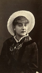 France Boulogne sur Mer Woman Boulonnaise Headdress Old CDV Photo Chamoin 1890