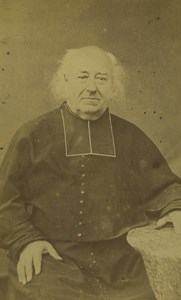 France Religion Portrait Priest Old CDV Photo 1870