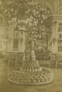 France Paris Pouffe lounge at the Hotel de Ville Old CDV Photo 1860