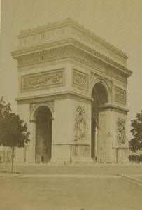 France Paris Arc de Triomphe Old CDV Photo 1860 #2