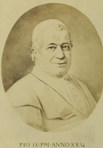 France Paris Pope Pius IX Old CDV Photo 1871