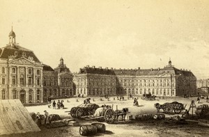 France Bordeaux Stock Exchange & Customs Old Morier CDV Photo of Gravure 1870