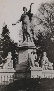 Switzerland Basel St Jacques Monument Old large CDV Photo 1890