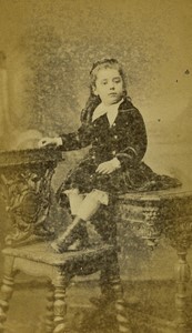 France Paris Young Child Marthe Laurent Old CDV photo Graffe 1875