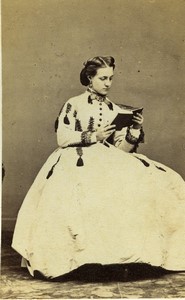 France Paris Countess Chaton des Morandais Old CDV photo Disderi 1865