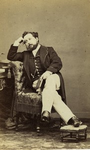 France Paris Count Chaton des Morandais  Old CDV photo Disderi 1865