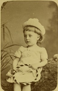 France Paris Charles Dhere Child Portrait Old CDV photo Walery 1879