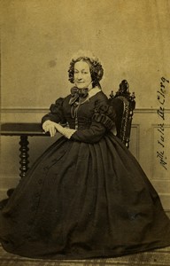 Belgium Gent Ghent Mme Julie de Clerq Old CDV photo Hoy 1870