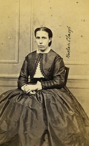 Belgium Gent Ghent Mme Hortense Claeys Old CDV photo Wante 1870