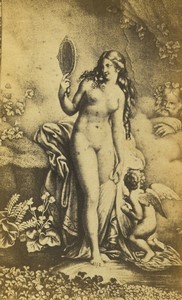 France CDV Photo of Aphrodite Gravure by Anne-Louis Girodet 1870