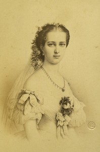 United Kingdom Alexandra Princess of Wales Old CDV photo Desmaisons 1865