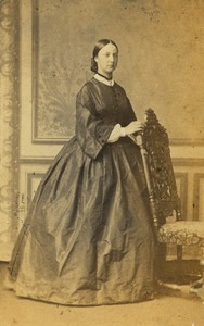 London Marie-Isabelle d'Orléans Countess of Paris Old CDV photo Mayer 1865